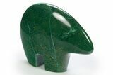 Polished Vibrant Green Buddstone Bear - South Africa #311474-1